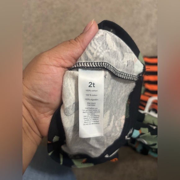 NEW! Carter's Toddler Long Sleeve 4pc Halloween Dino Pajama Set Size 2-T Months - Picture 3 of 5